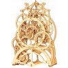 Robotime 3D drevené mechanické puzzle Hodiny s kyvadlem 166 ks