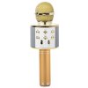 Verk 01377 Karaoke Bluetooth mikrofón, 1800 mAh, zlatý 8595721602081