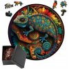 Puzzle Drevené A3 Pre Deti a Dospelých 180 Dielikov Chameleon