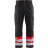 Blåkläder AB 1564 Výstražné kalhoty Farba: Cerná/cervená, Veľkosť: D116