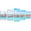 5-dielny obraz pohľad na Benátky