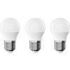 LED žiarovka EMOS Classic mini globe, E27, 4,2 W, teplá biela (3 ks) (ZQ6E21.3)