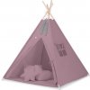 Stan TEEPEE - fialová retro - MAXI zostava (stan+pierka+podložka+vankúše)