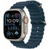 Apple Watch Ultra 2 GPS+Cellular 49mm Titanové telo - Modrý oceánsky remienok / 130-200 mm (MREG3F)