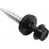 German Strešné skrutky 35 mm s EPDM O 4,8 mm / pozinkovaná oceľ / 250 ks / čierna