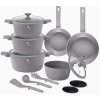 BERLINGERHAUS Sada nádobí s titanovým povrchem 15 ks Taupe Collection (BH-8111)