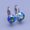 Náušnice Swarovski erinite shimmer (modrá) 8mm