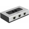 Delock Switch RJ45 10/100/1000 Mb/s 2 porty manuální - obousměrný 87673delock