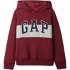 Chlapčenská mikina GAP, V-FALL FASH LOGO vínová,tmavo modrá,sivá S