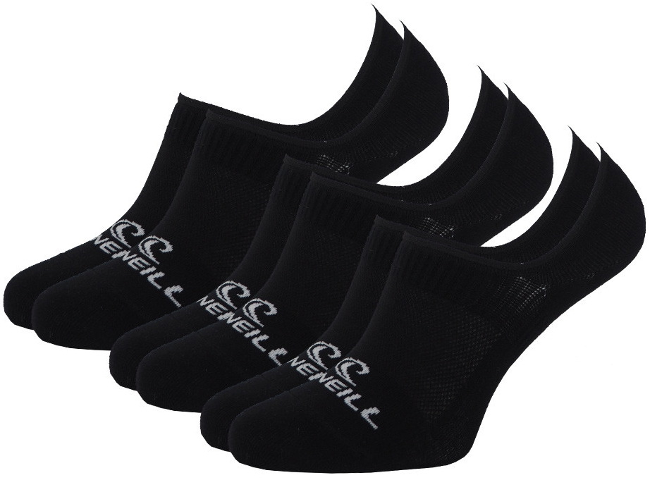 O'Neill 3PACK neviditeľné čierne ponožky - Heureka.sk