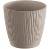 Kvetináč plast béžový Prosperplast 23,9 cm x 23,9 x 22,5 cm
