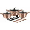 BERLINGERHAUS BERLINGERHAUS Sada hrncov s mramorovým povrchom 10 ks Rosegold Metallic Line BH-6151 (BH-6151)