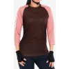 Dámske cyklistické tričko POC MTB Pure 3/4 Jersey - axinite brown/rock salt