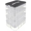 Kruzzel 25758 Úložný box na stavebnici, 29 l, 4 patra