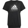 Dievčenské tričko adidas, GLAM TEE čierna,biela 128
