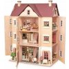 Tender Leaf Toys Drevený štvorposchodový domček pre bábiky