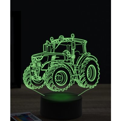 3D-LED-Lampe Traktor New Holland mit dem Sockel Ihrer Wahl
