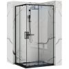 Rea Sprchovací kút Punto Black 80x100 REA-K4806