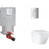 Grohe Uniset - Set predstenovej inštalácie, klozetu, dosky SoftClose a tlačidla Skate Cosmopolitan, matný chróm SANI15BB2108