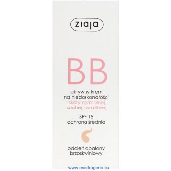 Ziaja BB Cream Normal and Dry Skin bb krém pro normální a suchou pleť SPF15 Dark 50 ml