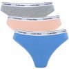 CALVIN KLEIN - nohavičky 3PACK Icon logo stretch cotton glacier & gray color combo - limitovaná edícia-XL