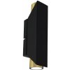 Luminex Nástenné svietidlo WALL 2xGU10/8W/230V čierna/mosadz LU3114 + záruka 3 roky zadarmo