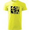 Tachometer 30 - Klasické pánske tričko vyššej gramáže - 3XL ( Neonová žltá )
