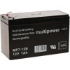 Powery Olovený akumulátor (multipower) MP7-12B VdS náhrada pre FIAMM FG20722 12V 7Ah (nahrádza 7,2Ah) Lead-Acid - neoriginálny
