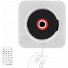 AUX USB FM rádio Biely MP3 Prenosný CD prehrávač Bluetooth reproduktor