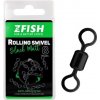 10ks - Obratlík Zfish Rolling Swivel Black Matt Veľkosť 8 / 28kg