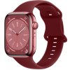 BStrap Smooth Silicone remienok na Apple Watch 38/40/41mm, claret (SAP014C08)