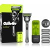 Gillette Labs Gillette Labs náhradné žiletky 5 ks + držiak do sprchy 1 ks + cestovné púzdro 1 ks