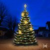 DECOLED Sada LED svetiel pre vianočné stromčeky vysoká 6-8 m, teplá biela s bleskom, dekory DZX1EFD02W
