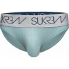 Slipy Sukrew Mortimer Brief S, pánske modré bavlnené slipy