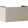 HANSGROHE Xevolos E závesná skrinka pod umývadlo, 2 zásuvky PushOpen, 980 x 475 x 555 mm, piesková matná béžová/štruktúrovaný bronz, 54182390
