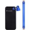 Verbatim Pocket 1 TB, externý SSD disk, USB-C™ (USB 3.2 Gen 2), čierna, modrá; 32191