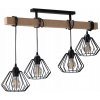 LAMPA STROPNÉ SVIETIDLO ŻYRANDOL 018-4PL DRÔTIK LED E27 LOFT OBÝVACIA IZBA HOL