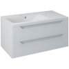 SAPHO - WAVE umývadlová skrinka 89,7x45x47,8cm, biela,ľavá WA092-3030