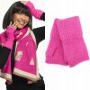 Fashionweek Teplé pletené rukavice s prímesou vlny MITENKI KARR50 Farba: fuchsia, Veľkosť: Universal