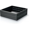Vyvýšený záhon BASE WOODY 75,6 x 75,6 x 25 cm - antracit