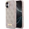 Guess Hardcase 4G Logo Plate MagSafe iPhone 17 Ružová