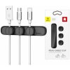 Baseus Cable Clip Peas Black (ACWDJ-01)