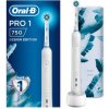 Oral-B PRO 1 750 WHITE DESIGN EDITION elektrická zubná kefka + cestovné puzdro, 1x1 set