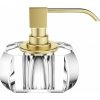 Dávkovač mydla Kristall s pumpičkou zlatý mat transparentný
