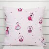 Biante Detská bavlnená obliečka na vankúš Sandra SA-726 Ružové sovičky na bledo ružovom 50 x 50 cm