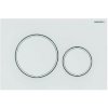 Geberit Sigma20 - Ovládacie tlačidlo splachovania, biela/biela mat 115.882.11.1
