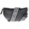 NovaKabelka.sk Reni Grande Nera s prídavným popruhom kožená talianska crossbody kabelka čierna