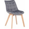 Design-Shop Passaic zamat drevené nohy natura Sivá