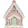 Clayre & Eef Farebná perníková chalúpka Gingerbread House - 20*16*25 cm - Clayre & Eef