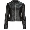 Only ONLVICS Faux leather jacket OTW Čierna